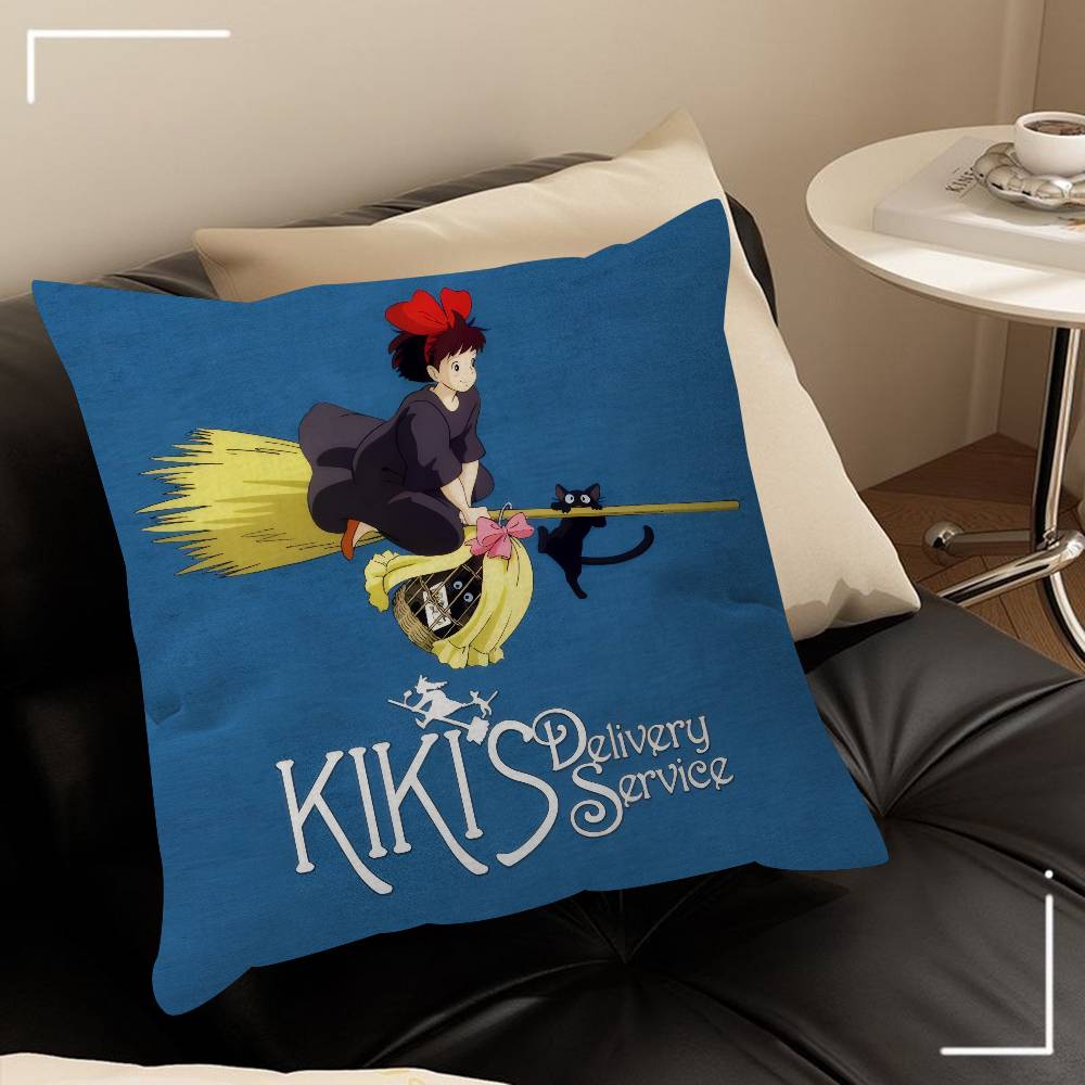 Cushion Cover Polyester Sofa Cushions Decorative Throw Pillows Home Decoration Pillowcover Anime K-Kikis Delivery Service-S