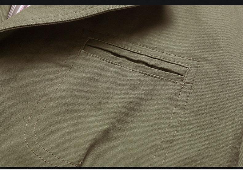 Men's Plus Size Cotton Outdoor Business Casual Jacket - Autumn/Winter Fashion