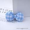 Plaid Bow Decorations: Cute Toy Doll Accessories
