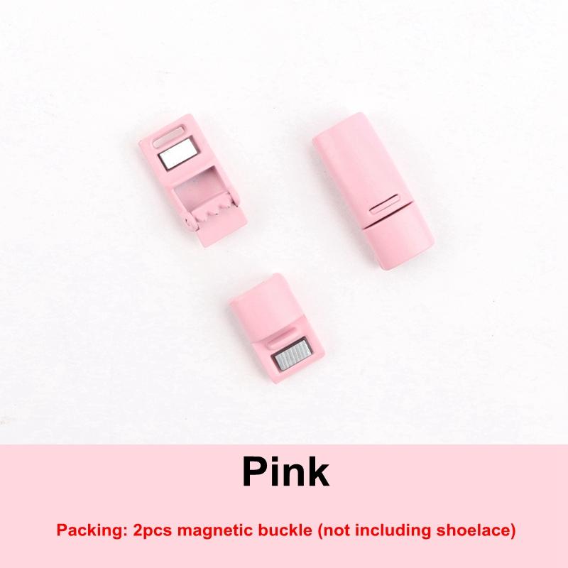 Matte Metal Shoelace Magnetic buckle Shoelaces magnetic Lock 28colors Shoes Accessories Sneaker Kits Metal Laces Buckle