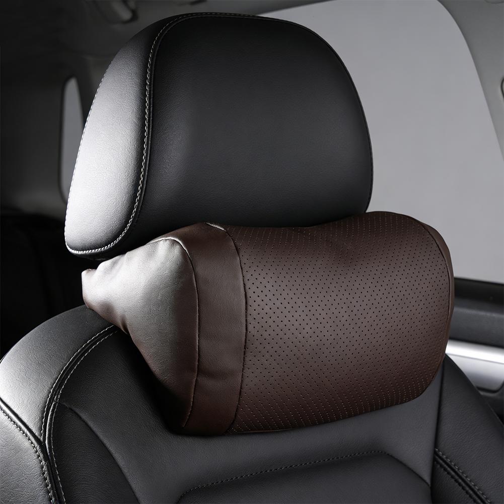 Car Neck Pillow Fluffy Comfortable Car Interior Seat Pillow Car Neck Accessories Rest Breathable Pillow Protect Summer O4X5
