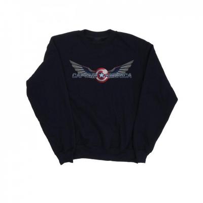 Womens/Ladies Falcon And The Winter Soldier Captain America Logo Sweatshirt