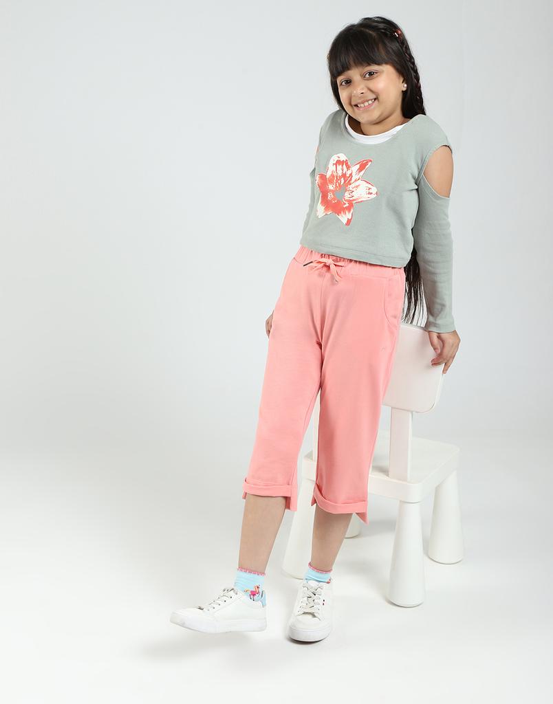 MONTE CARLO Girls Solid Regular Fit Capri