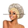 Women's Satin Wide-Brim Nightcap for Hair Care & Styling