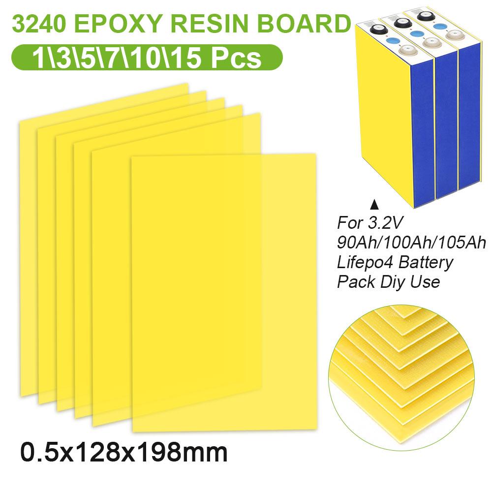 3240 Isolierplatte 198x128x0,5mm für Lithiumbatterie 3,2V 105AH 100AH 90AH Lifepo4 Akkupack Epoxidplatte DIY Epoxidplatte