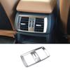 For BMW X3 F25 X4 F26 2011-2017 ABS Silver Back Row Air Outlet Vent Cover Trim