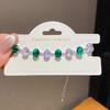 Geometric Zircon Oval Pendant Bracelet For Women With Luxury Style And Gift Occasion