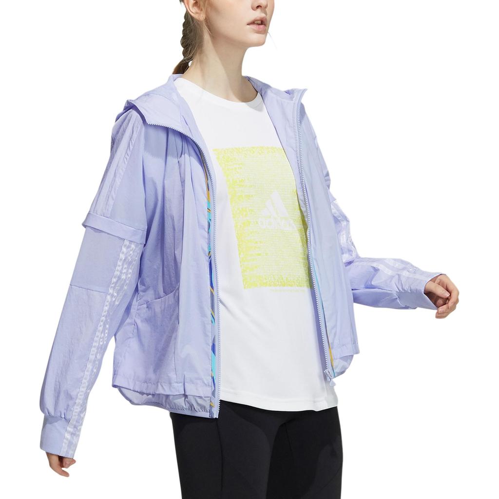 Adidas Str W Wb Light Casual Sports Hooded Jacket Women Jacket Light-Purple H09742