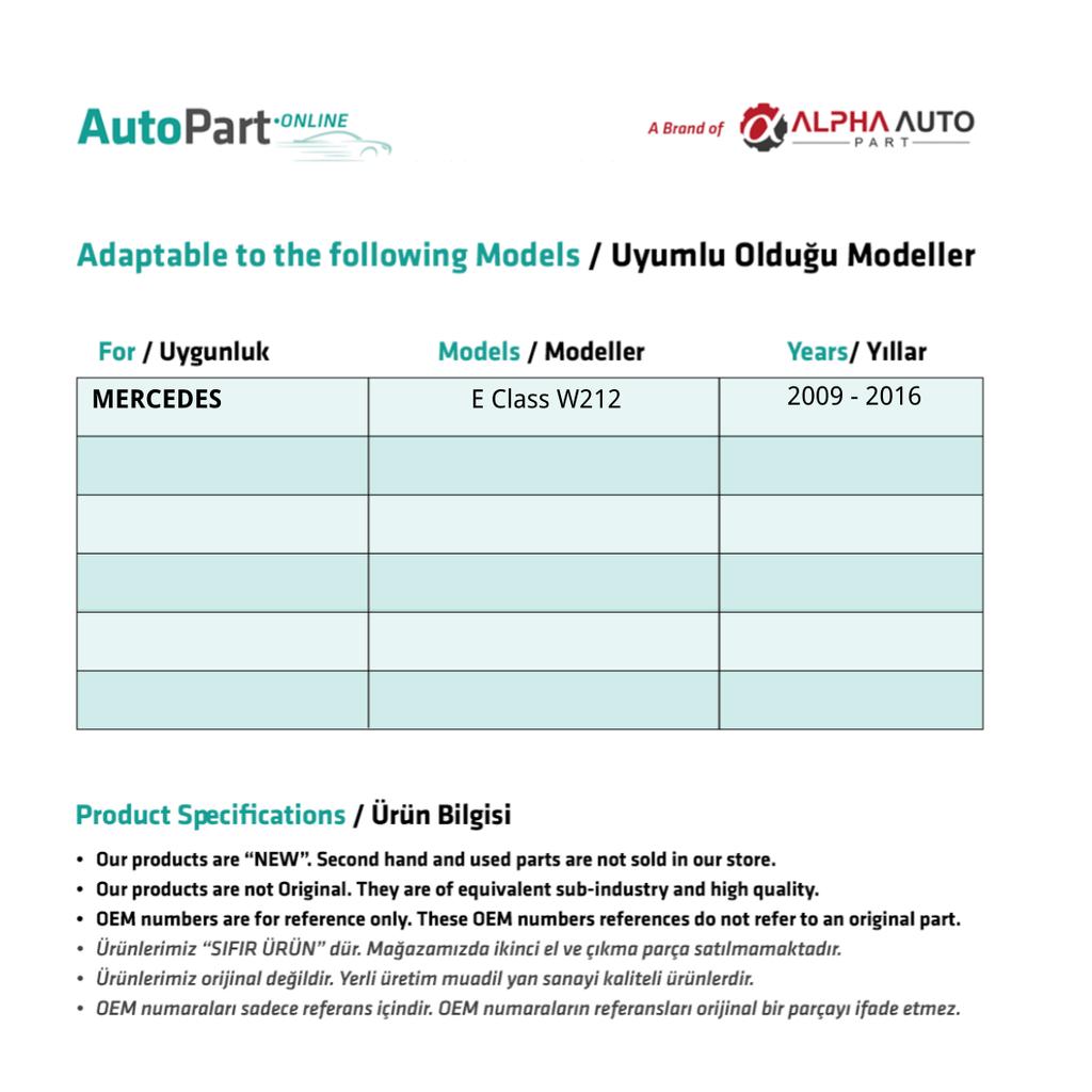 Panoramisk taklist Takposedeksel For Mercedes E Klasse W212