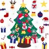 Handmade Felt Christmas Tree for Kids with DIY Ornaments and 3D Pendant