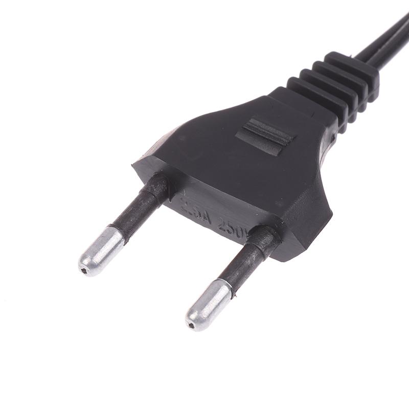 1Pc Eu Plug Double Hole Charging Cable 220V 110V Direct Charging Torch Light Charger Power Cord Flashlight Accessories