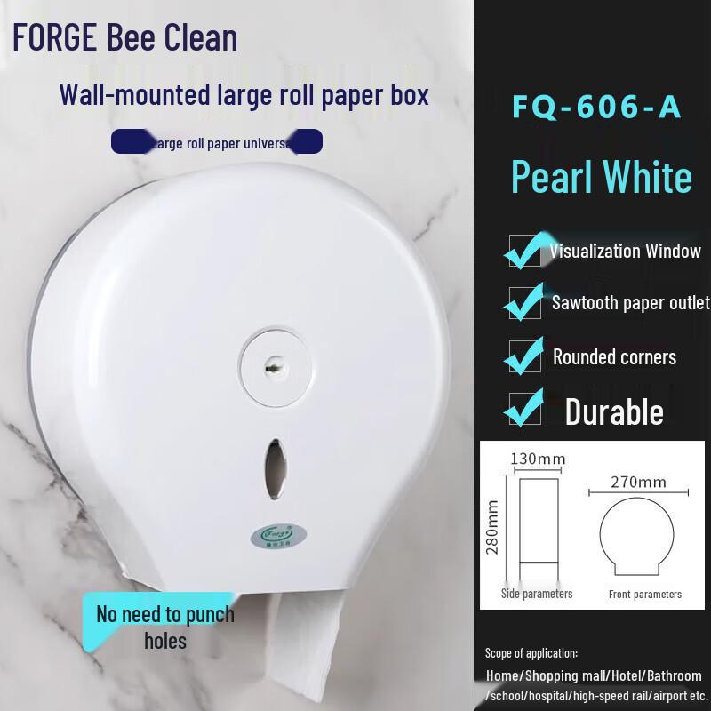 Forge Wall-Mounted Large Roll Paper Dispenser  Refills