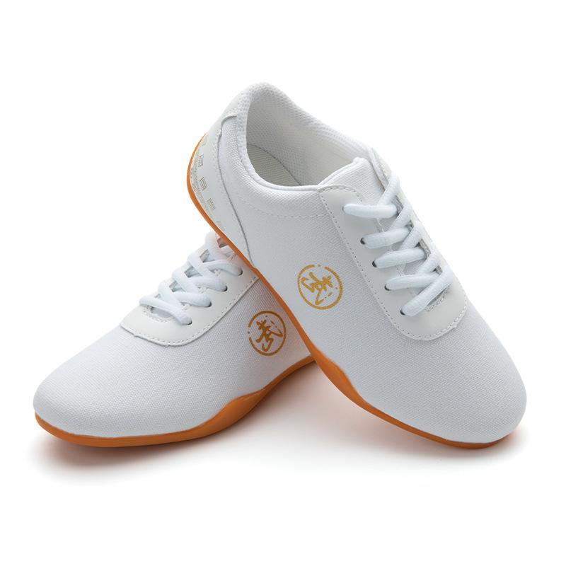 Fitness Tai Chi Shoes Soft Soled Kung Fu Performance Training Shoes Canvas Karate Martial Arts Shoes SPORTS Taekwondo Cloth Shoe