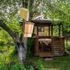 Wooden Bat House Shelter With Roof Weatherproof Easy To Land Outdoor Animal Shelter Summer And Winter Quarters Box Decoration