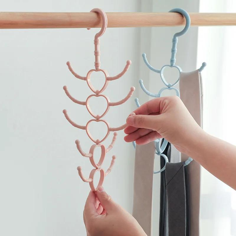 3Pcs Multi-Purpose Hook Hanger Rotatable 10-Claw Hanger Scarves Hat Bag Coat Plastic Durable Hook Hanger Shoe Hook Shoe Belts