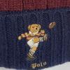 Used Polo Ralph Lauren Knit Cap Beanie Polo Bear with Tag Unused Rugby Border Knit Cap POLO