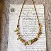 New Fresh Plant Beaded Necklace Niche Versatile Light Luxury Choker Fashion Flower Chain