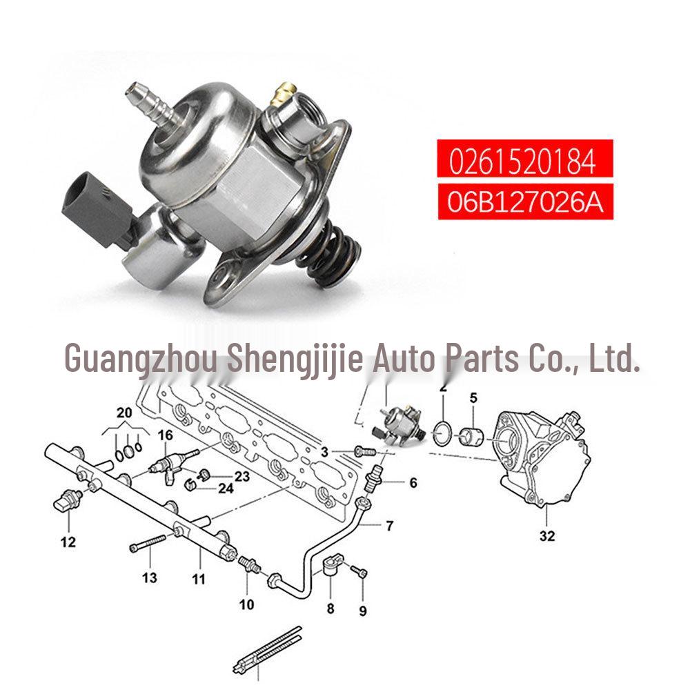 Compatible with Volkswagen, Seat, Skoda, Superb 06B127026A Model High-Pressure Oil Pump