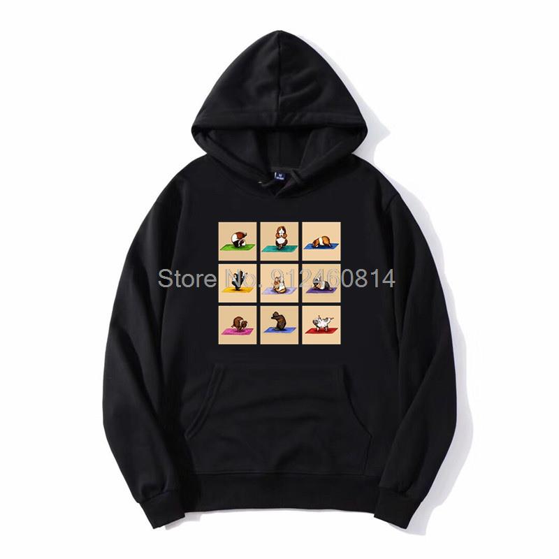 

Guinea Pig Love Guinea Pig Yoga Fashion Hoodie Men Fleece Hoodies Hip Hop Hooded Sweatshirt Streetwear Harajuku 3XL