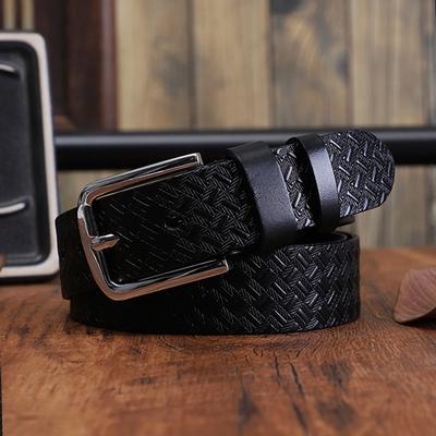 Ceinture en cuir de vachette première couche, tannage végétal, tendance, rétro, simple et polyvalente, pour hommes et femmes