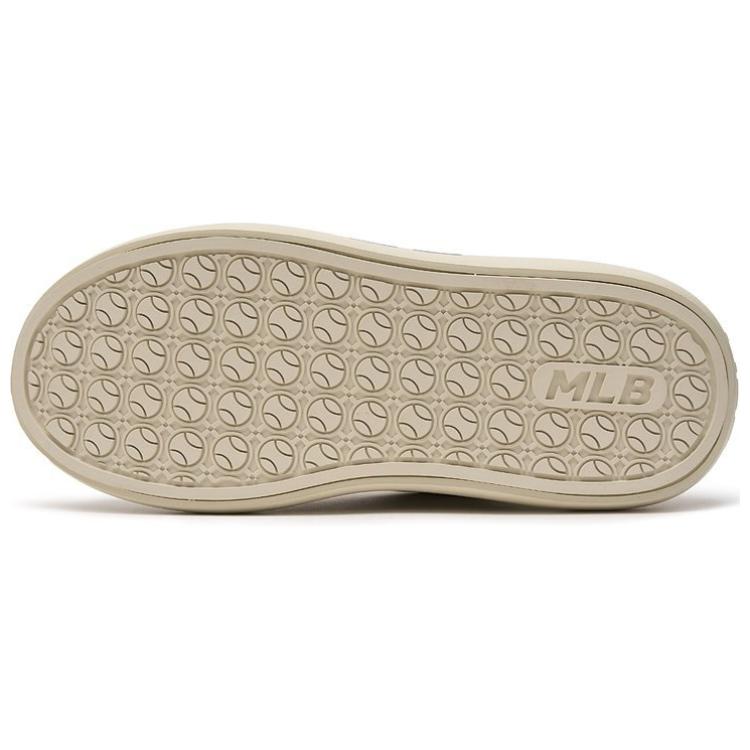 MLB Chunky Classic 24SS Cushioning, Abrasion Resistant, Height Increasing Low Top Casual Shoes Unisex Ecru Sneakers 3ASXCCB4N-07CRS