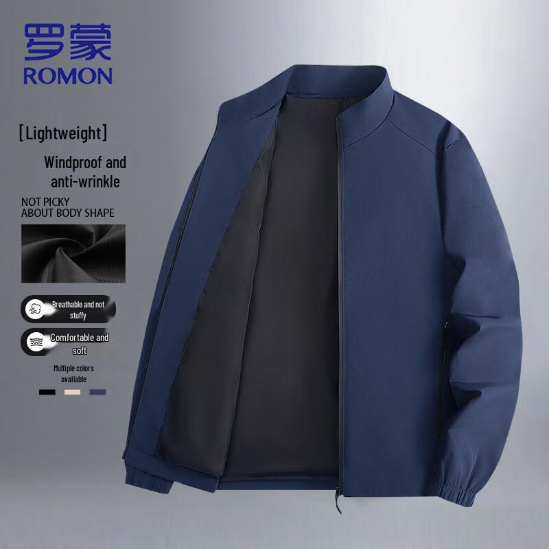 

Romon Men s Stand-Collar Business Casual Jacket 4XL