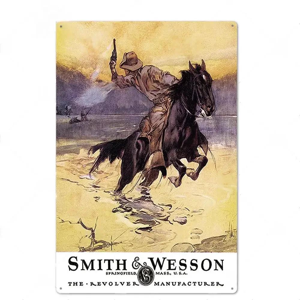 Retro Shooting Winchester Colts Metal Plaque Plate Painting Iron Tin Sign Wall Art Picture For Hunters Home Living Room Decor