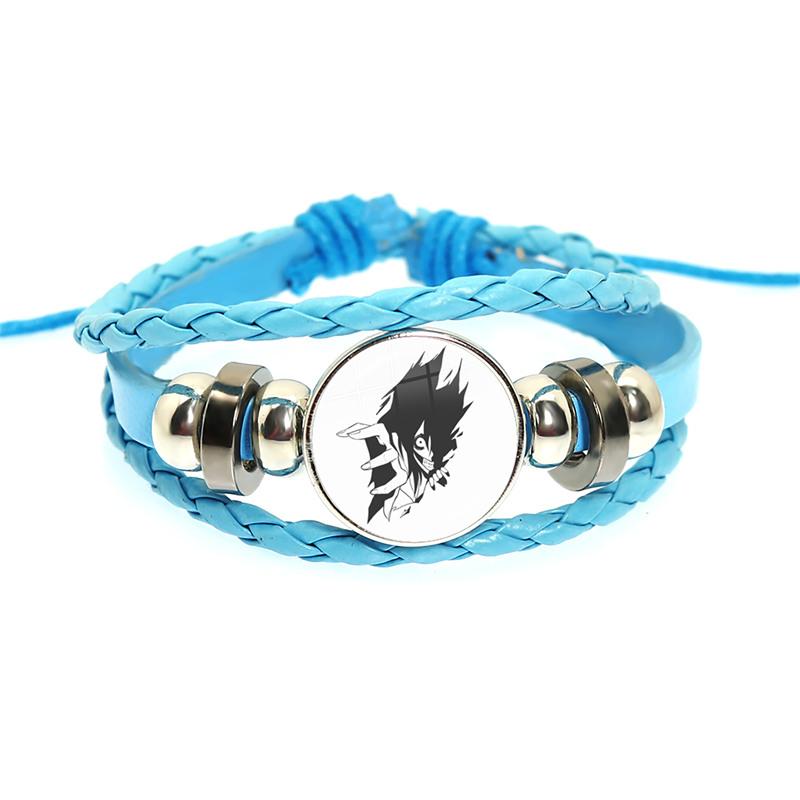 Fashion Accessory Gift For Kids Hot Creepypasta CREEPY PASTA TICCI TOBY Bracelet Glass Leather Bangle JEFF THE KILLER