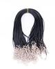 DIY Black Leather Necklace Cord with Lobster Clasp and Pendant Charm