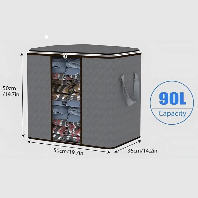 Non-woven Under-bed Quilt & Clothes Storage Box - Dustproof, Moisture-proof, Foldable Organizer