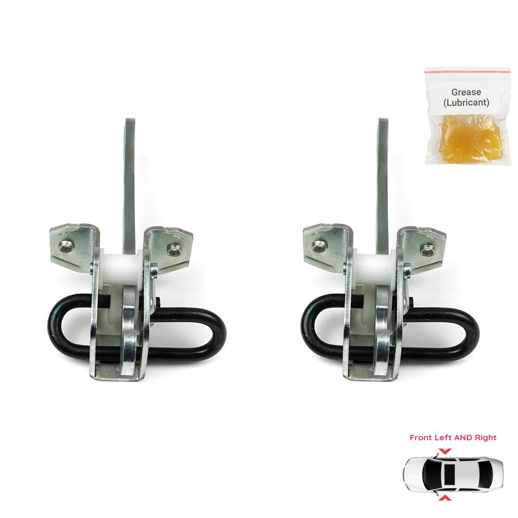 BDP1065-1 2 Pieces Front Left AND Right Door Catch Hinge Brake Stop Check Strap Limiter Lever Arm for BMW 5 Series E34 7 Series E32 51218155698