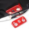 For 2015- Ford Mustang ABS Red Interior Front Reading Light Frame Cover Trim