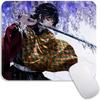 Small Mouse Pad Anime Demon Slayer Gamer Edge Stitched Standard Gaming Mousepad Travel Mouse Mat Non-Slip Office Mousemats