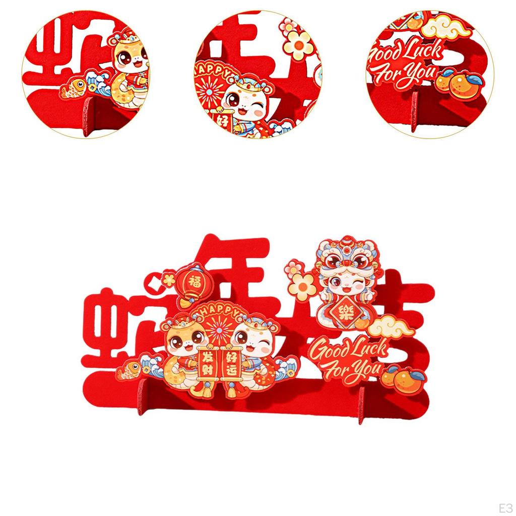 Decor de masă pentru anul chinezesc, decor lunar, decor tradițional de masă pentru