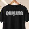 Shirt and Kids Tshirt Curling Lover Gift Funny, The Curler Tarot Card Shirt and Kids Tshirt, Patent Prints, Gift For Curling Player,