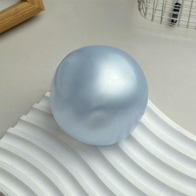 Peral Squishy Stress Ball 6cm Vaseline Coconut Oil Squeeze Toy No Rebound Moldable Stress Relief Fidget Toy Gifts for Adult