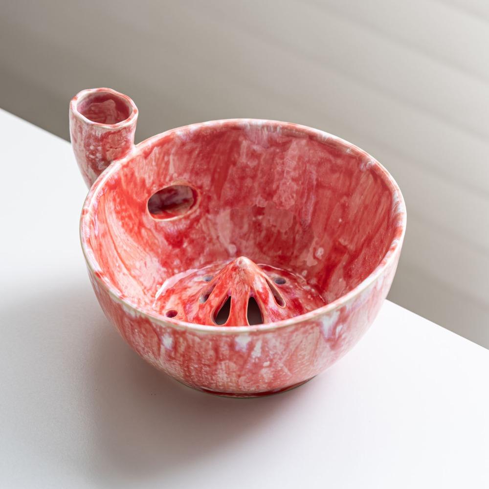 Self-Spinning Automatic Fruit Washer Bowl Vortex-Style Vegetable Colander Food Preparation