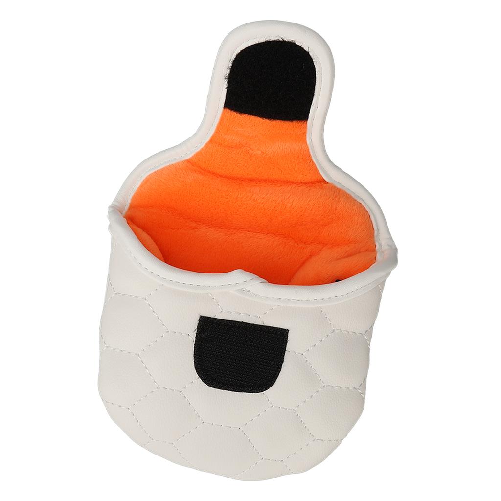PU Golf Club Head Cover White Golf Head Cover Golf Putter Headcover for Golfer Lovers