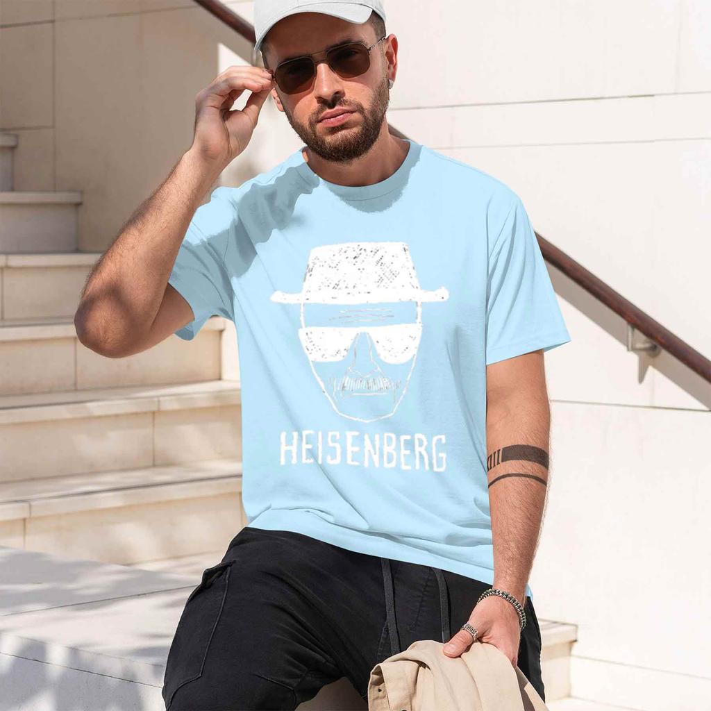 2026 New Model Unisex Fashion Casual Top Quality Short Sleeve 100 Cotton Loose Heisenberg Printedtshirt Casual Unisexs Tshirt Cool S