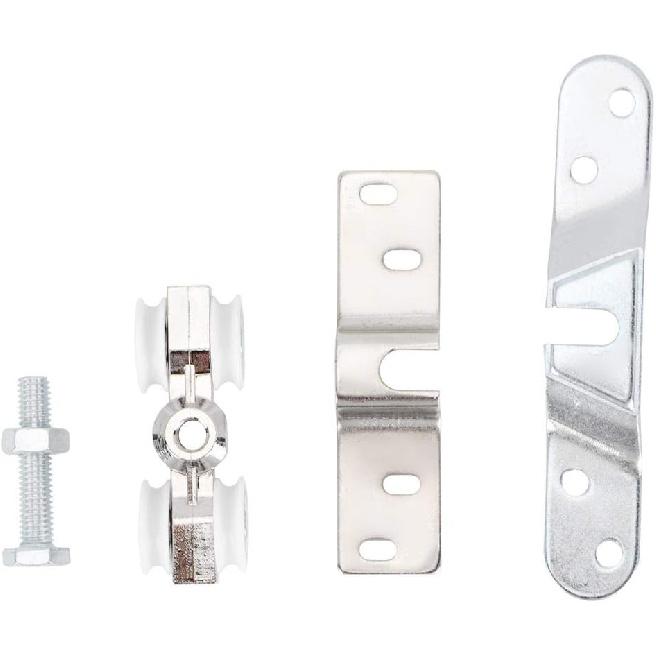 Door Roller, Sliding Roller Slider Overhead Door Bearings 4 Wheels Hanging Wheels Pulleys for Furniture