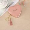 Trendy Heart Shape Money Coin Purse PU Leather Bag Charm Pendant Keyring Wallet Money Bag Mini Key Chain Key Holder Women Gift