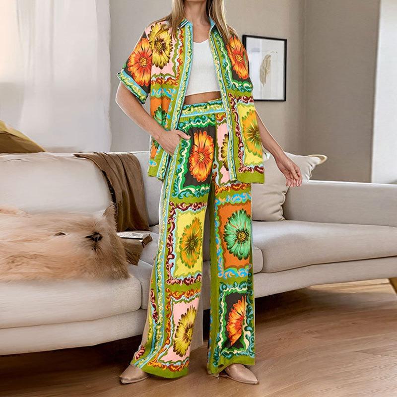 Street women's suit Printed digital high-end new trendy women's suit