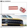 Chrome Front Grille Letters Cover Trim Guard Cap For Ford Bronco Sport -2025