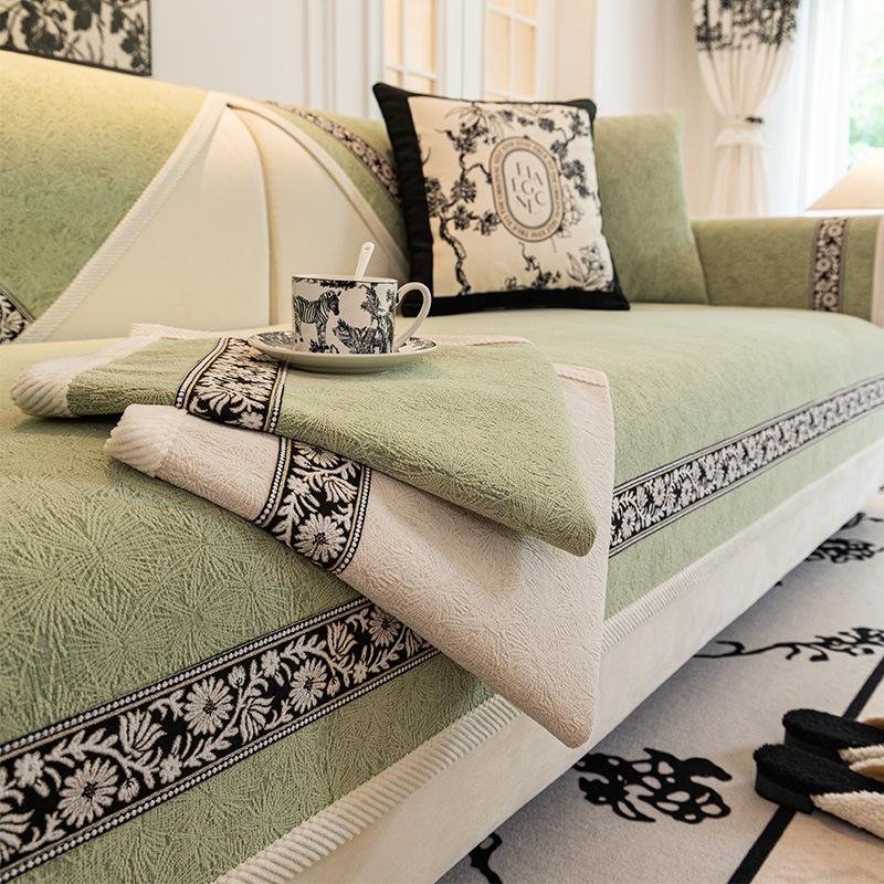 Chenier Sofa Cushion Is Universal In All Seasons, Light Luxury Modern All-Inclusive Non-Slip  New Sofa Cover Cover Towel