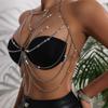 Women's sexy multi-layer thin chain fashion body chain with trendy accessories 23709