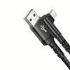 60W Power 90 Degree Elbow Cable 10Gbps Speed Nylon Braided Cable Fast Charging Cable  Fast Charging