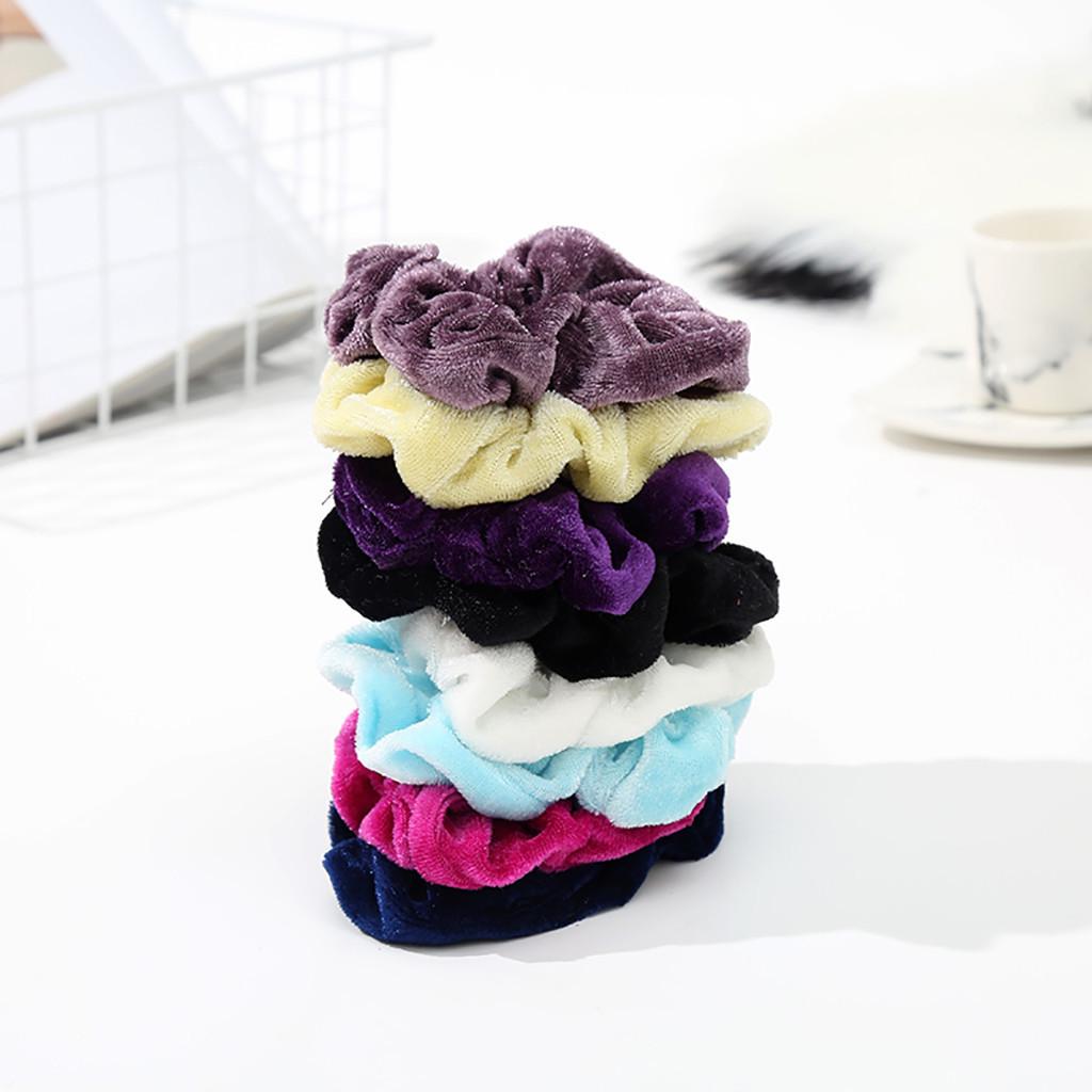 40 Pcs Velvet Elastic Hair Bands for Women or Girls Hair Accessories