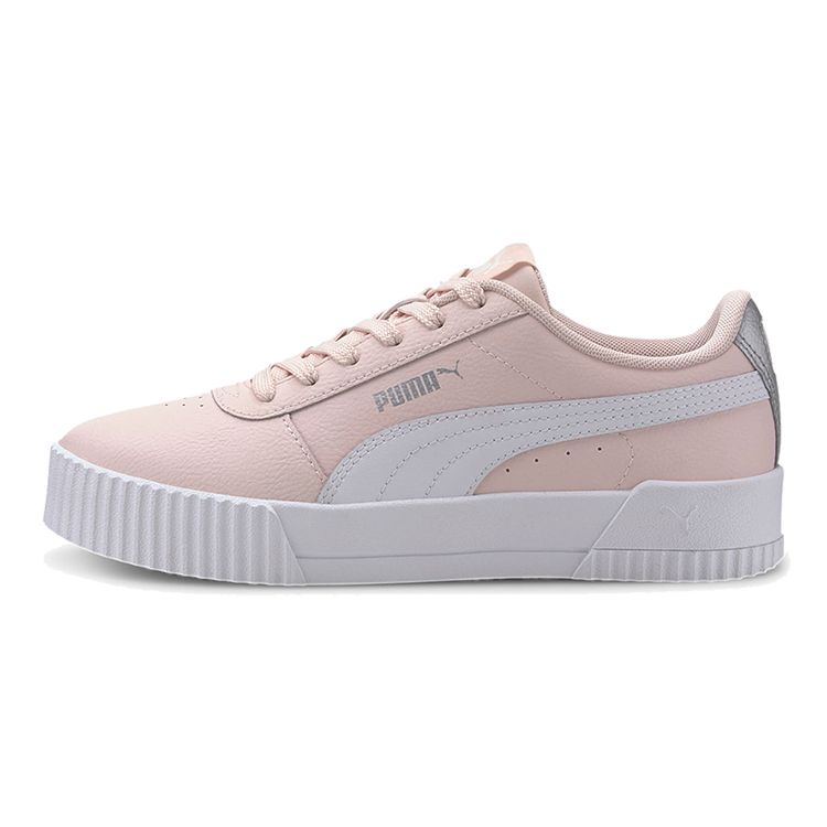 Puma Carina Series Casual Low-Top Kids Skate Shoes Kids Sneakers Pink White Gray 370677-07
