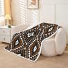 Navajo Pattern Blanket Tribal Design Fleece Throw Southwestern Decor Geometric Print Cozy Home Textile