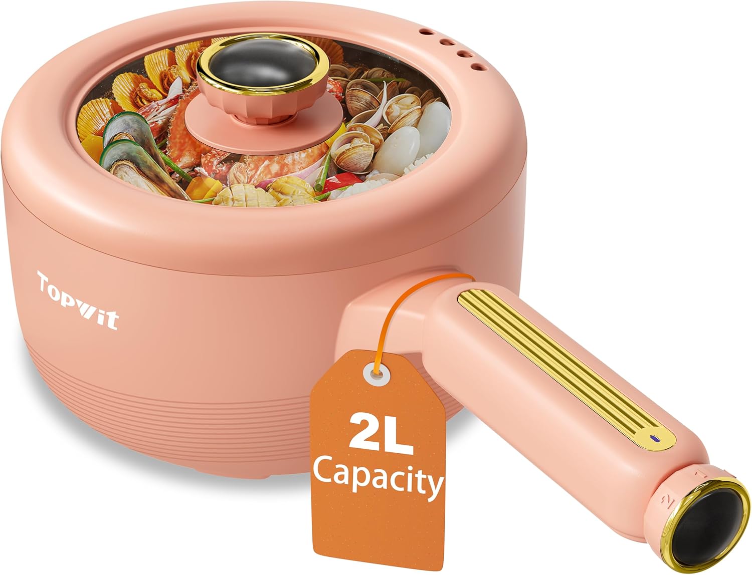 

Electric, Electric Pot, Portable Non-Stick Portable Cooker, Sauté Pan for Steak, Egg, Fried Rice, Ramen, Soup wi United States